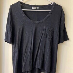 Rhythem Black Crop Tee